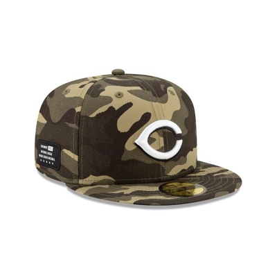 Cincinnati Reds Gorra | New Era MLB Armed Forces Weekend 59fifty Fitted Cap Mexico - Verdes